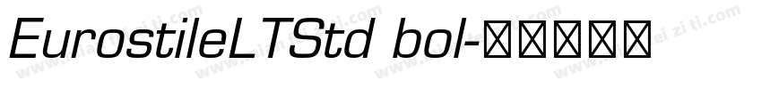 EurostileLTStd bol字体转换